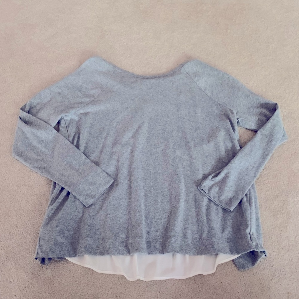 NWT Loft mixed media top
